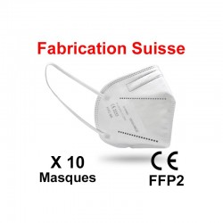 Masque FFP2 Fabrication Suisse (lot de 10)