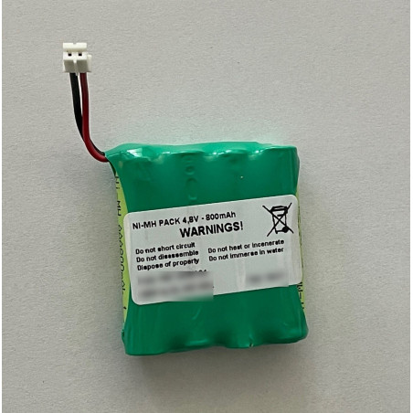 Batterie Globus 4 cellules 800mAh - Ni-MH 4.8V Batterie Globus 4 cellules 800mAh - Ni-MH 4.8V