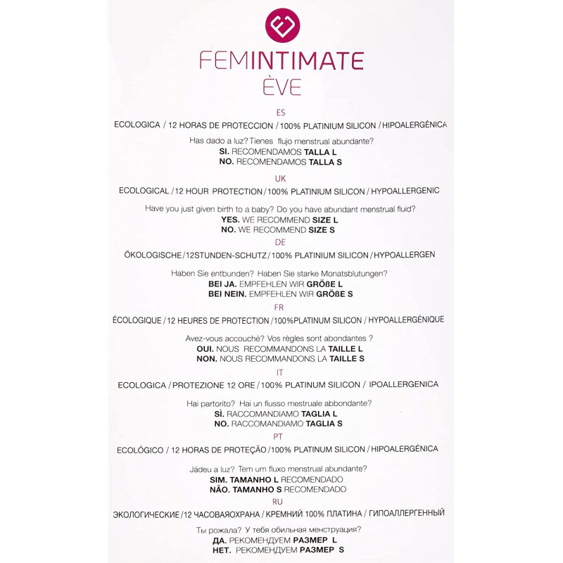 Menstruationstasse Eve Cup