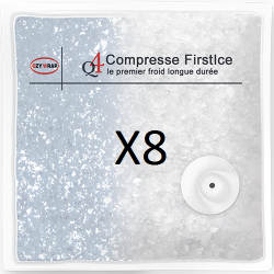 8er-Pack FirstIce®-Kompressen für Cryovest® SPORT oder INDUSTRY