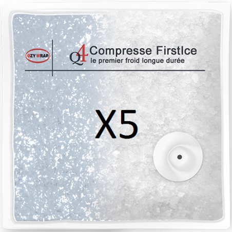 Pack de 5 compresses FirstIce® pour Cryovest® CONFORT Pack de 5 compresses FirstIce® pour Cryovest® CONFORT