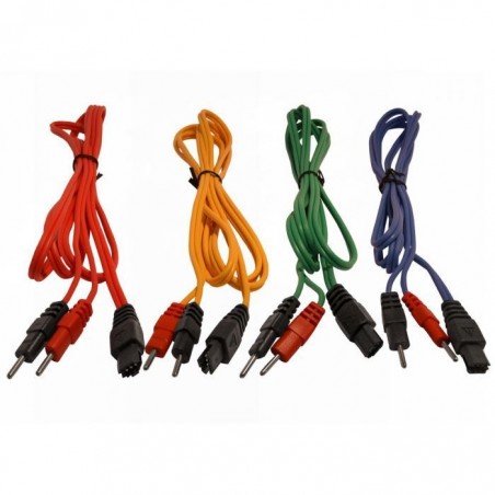 Einzelkabel für Compex SERIE 2/3 - 6P-2P Rot